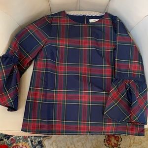 Vineyard vines plaid shirt bell sleeves ❤️